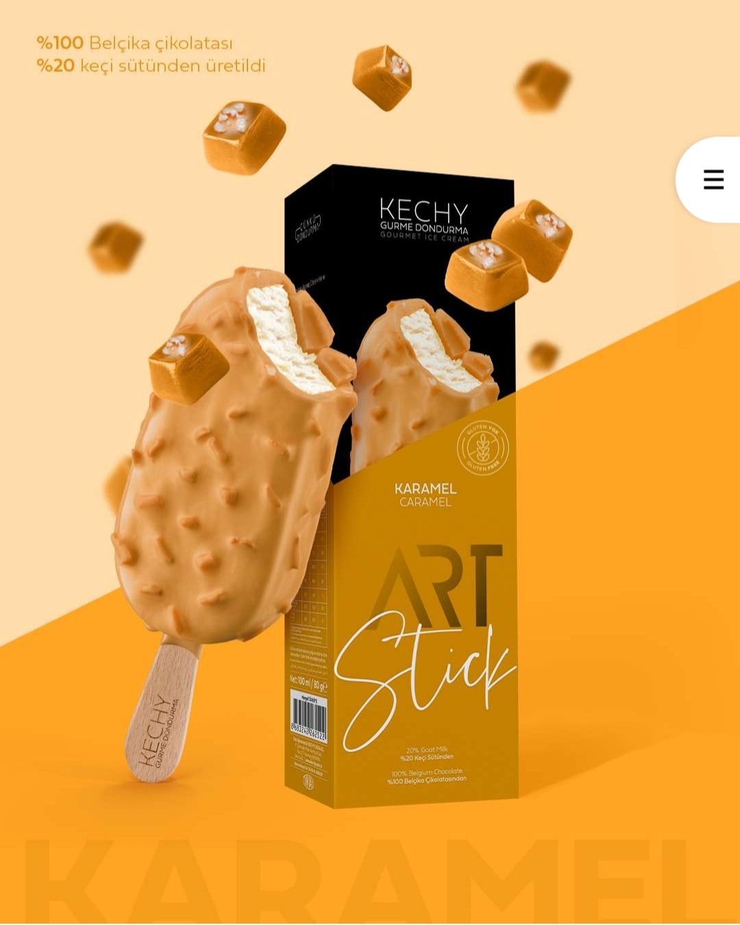KECHY Art Stick Dondurma Caramel